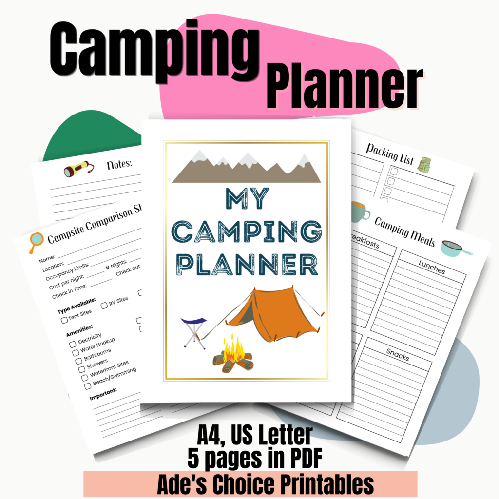 Free Camping Planner - Ade's Choice